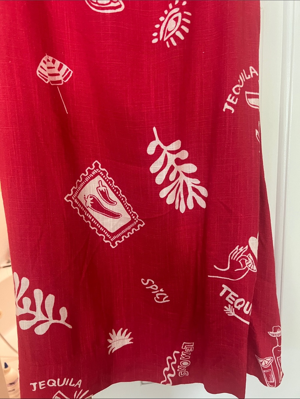 Paper Heart Tequila Red Printed Mini Dress - Unbranded - Picture 5 of 5